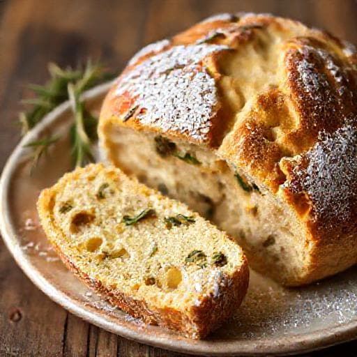 Schiacciata di Pasqua con Anice e Rosmarino
