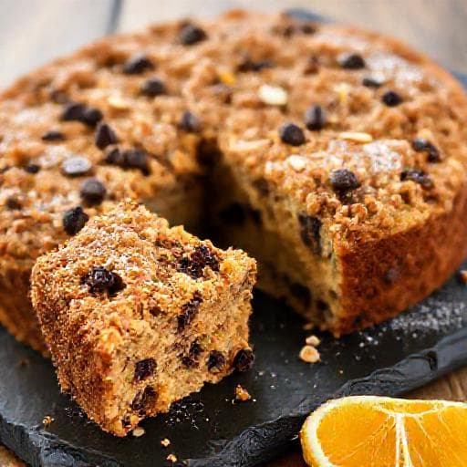 Torta Sbrisolona al Cioccolato e Arancia