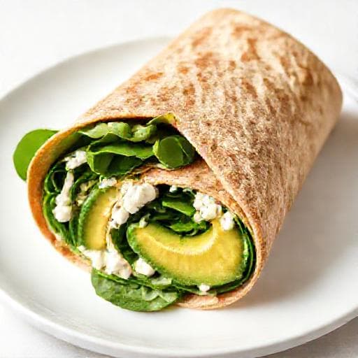 Wrap Veloce ai Fiocchi di Latte e Avocado