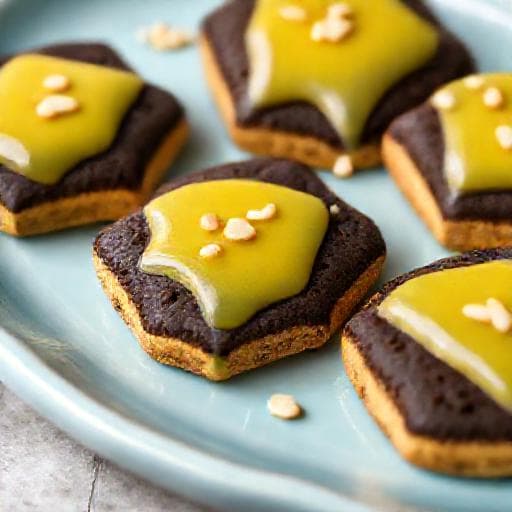 Mostaccioli Speziati con Glassa al Limone e Mandorle