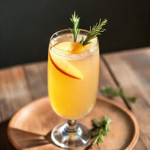 Bellini alla Pesca Bianca e Rosmarino