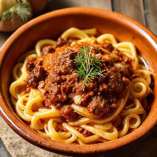 Lorighittas con Sugo di Pecora e Finocchietto Selvatico