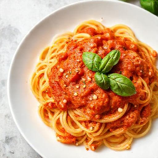 Busiate al Pesto Trapanese Veloce