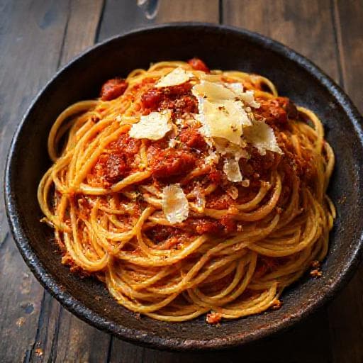 Spaghetti all'Assassina con 'Nduja e Caciocavallo