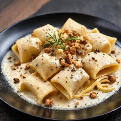 Casoncelli alla Bergamasca con Salsa di Noci e Rosmarino