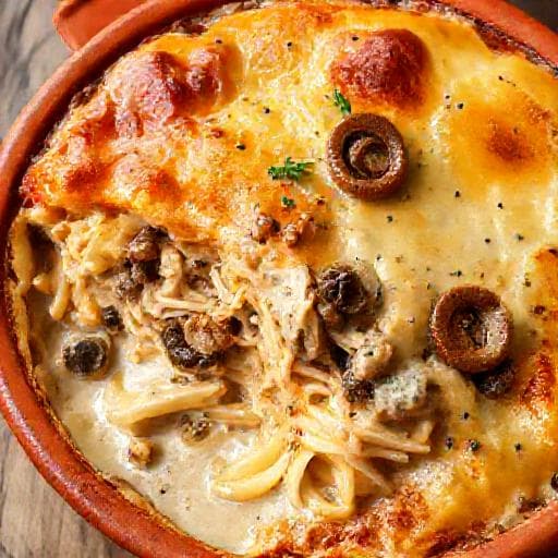 Vincisgrassi con Pollo e Funghi