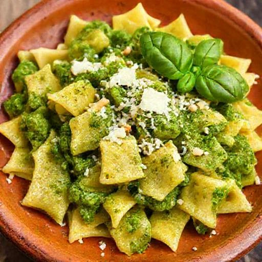 Testaroli al Pesto Tradizionali