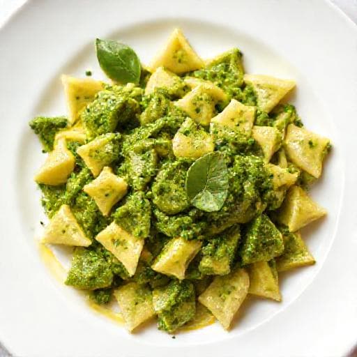 Testaroli al Pesto Semplificati