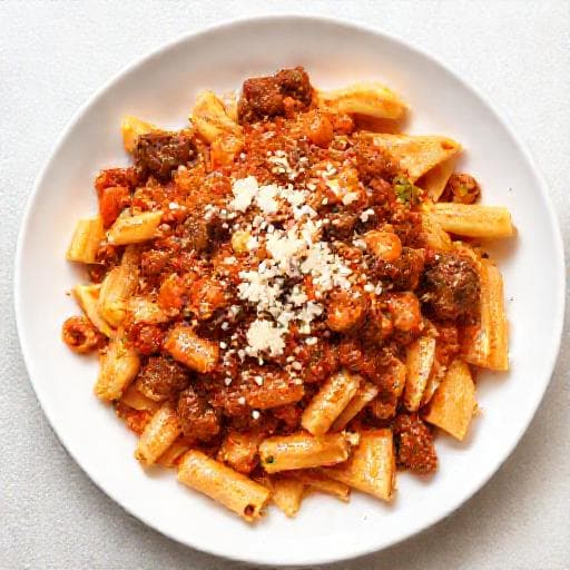Mezze Maniche alla Vaccinara Veloce