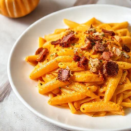 Pasta Veloce Zucca e Speck