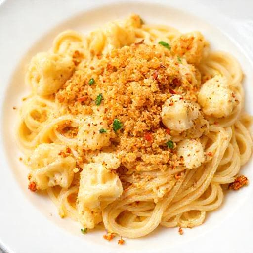 Pasta Veloce con Cavolfiore e Pangrattato