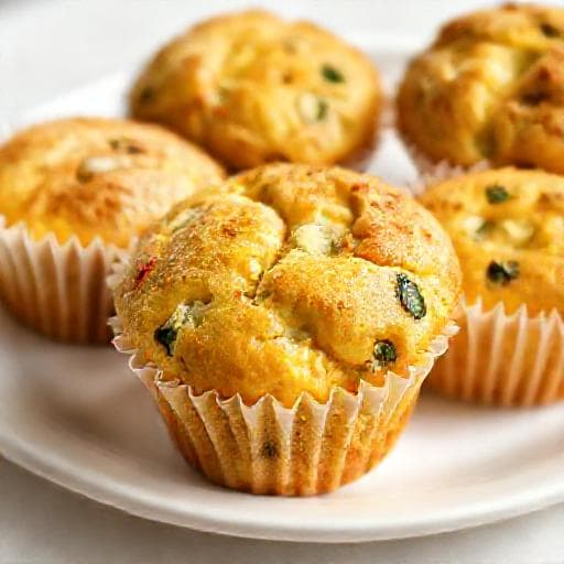 Muffin Veloci alle Zucchine e Formaggio