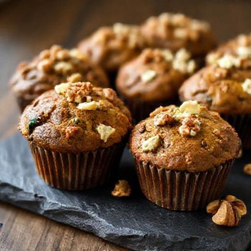 Muffin alle Zucchine, Noci e Gorgonzola