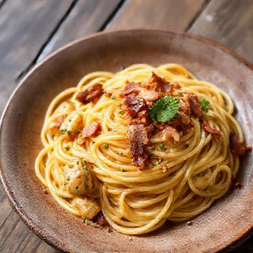 Spaghetti con Carciofi e Pancetta Tradizionale