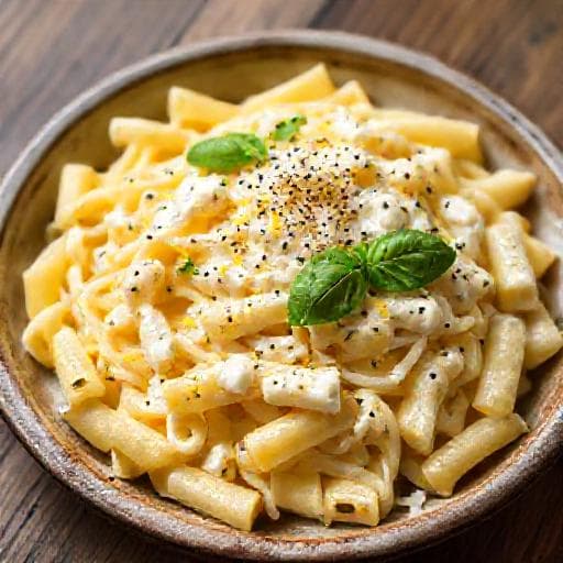 Pasta Veloce al Limone e Ricotta