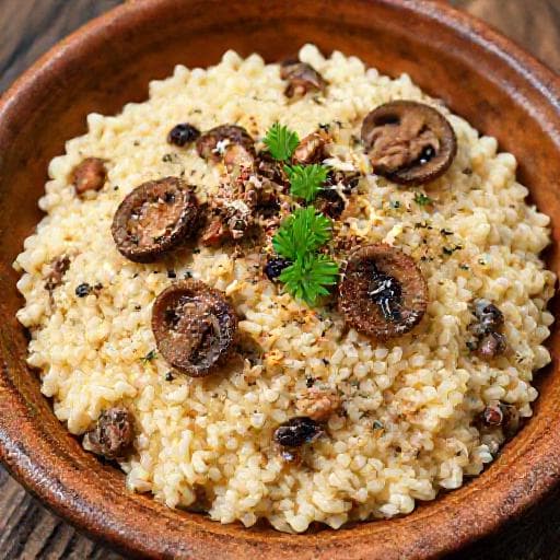 Risotto al Tartufo e Funghi Porcini