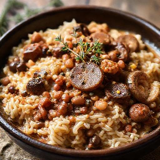 Panissa Vercellese con Salsiccia e Funghi