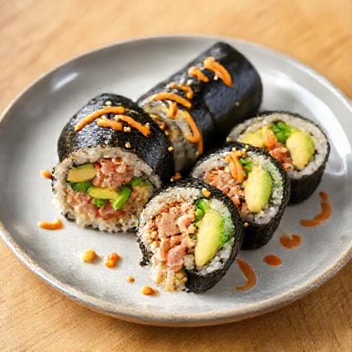 Kimbap s Tunom i Avokadom (Kreativni Twist)