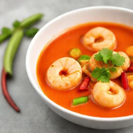Brzi Crveni Tajlandski Curry s Kozicama