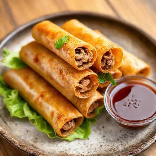 Pržene Vijetnamske Proljetne Rolice (Chả Giò)