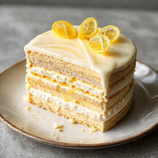 Esterházy torta s limunom i bijelom čokoladom