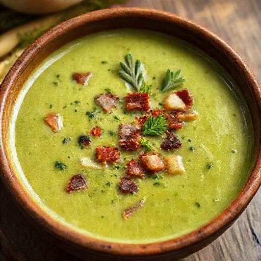 Aspargessuppe med Bacon og Urter
