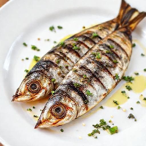Raske Grillede Sardiner med Hvitløk og Urter
