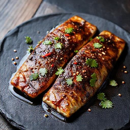 Makrell i Sur-søt Asiatisk Marinade