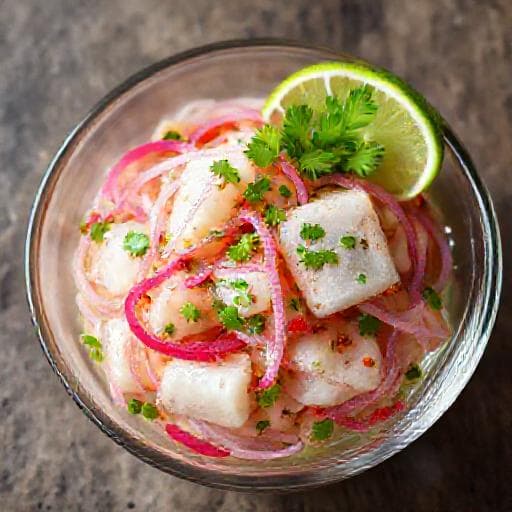 Klassisk Kveiteceviche