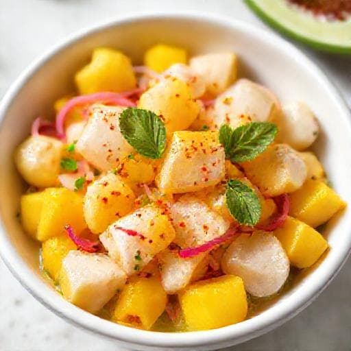 Rask Kveiteceviche med Mango