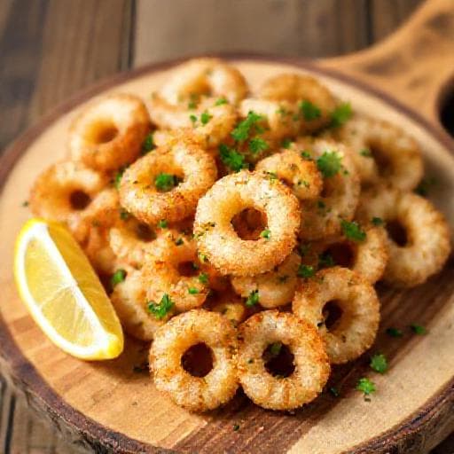 Enkel Friterte Calamari med Hvitløk og Persille