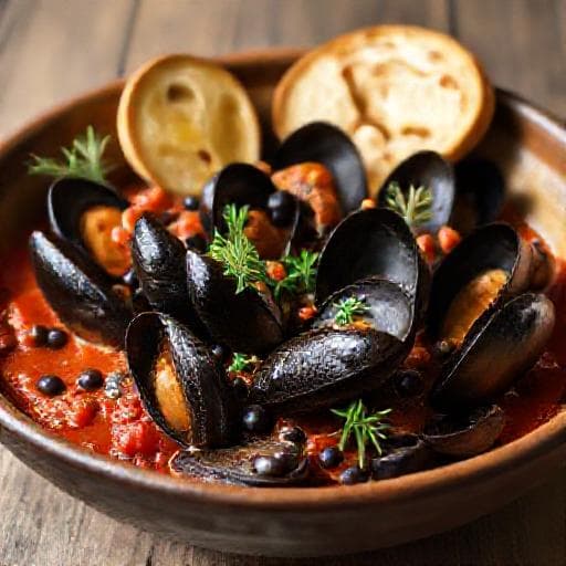 Blåskjell Provençale