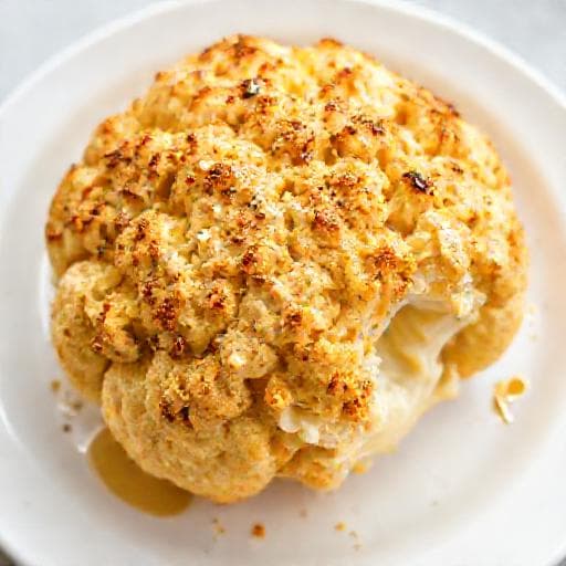 Enkel helbakt blomkål med tahini