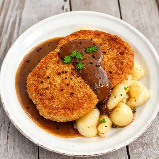 Klassisk Selleribiff med Peppersaus