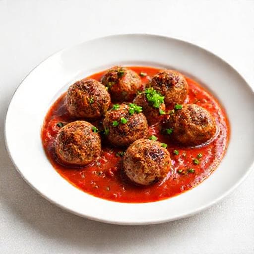 Enkel Vegetarboller i Tomatsaus