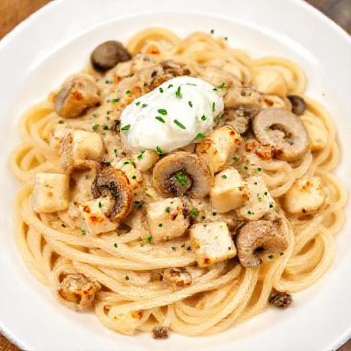 Rask Halloumi Stroganoff