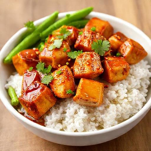 Tofu Teriyaki med Ingefær og Hvitløk