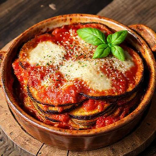 Klassisk Aubergine Parmigiana
