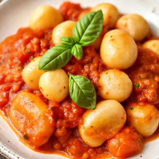 Klassiske Gnocchi med Tomatsaus