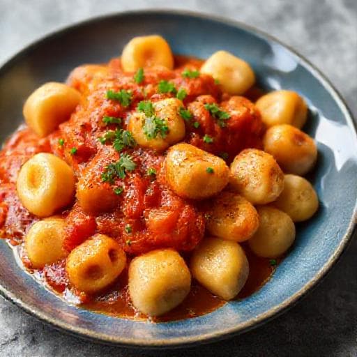 Rask Gnocchi med Enkel Tomatsaus