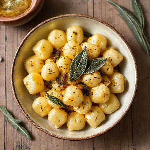 Enkel Gnocchi med Gresskar og Brunet Smør