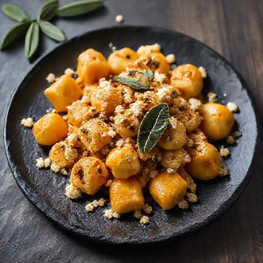 Kreativ Gnocchi med Gresskar og Amaretti