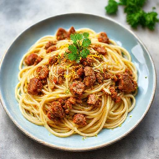 Salsicciapasta med Fennikel og Sitron