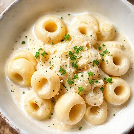 Klassisk Tortellini med Fløtesaus