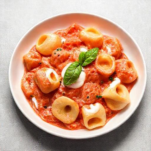Enkel Tortellini med Kremet Tomatsaus