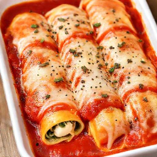 Enkel Cannelloni med Spinat og Ricotta