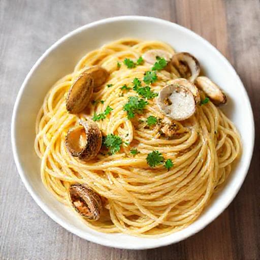 Spagetti alle Vongole (Rask og Enkel)