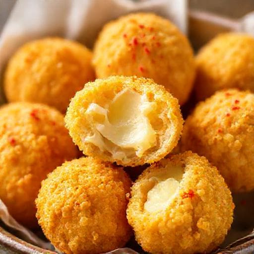 Enkle Arancini med Ostefyll