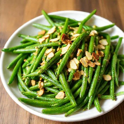 Klassiske grønne bønner med mandler (Haricots Verts Amandine)