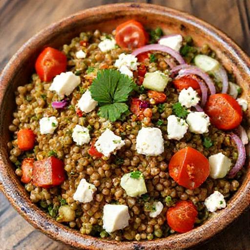 Klassisk Linsesalat med Feta